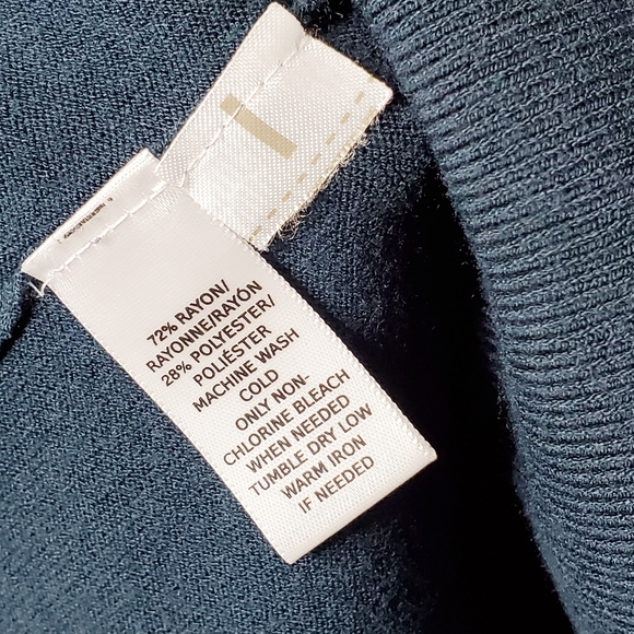 Green/Blue Loft Crew Sweater - Sz XS (EUC) - Picture 3 of 9